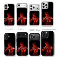 Bruce Lee red martial arts art Chris Brown Phone Case Black Electroplated Silver For Iphone 11 To 17