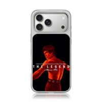 Bruce Lee red martial arts art iPhone 17 Pro Max Electroplated Silver Case1