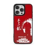 Bruce Lee Way of Dragon red iPhone 16 Pro Max Black Case