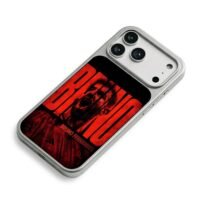 Bruno Fernandes red scream art iPhone 17 Pro Max Electroplated Silver Case2