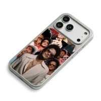 Bruno Mars multi photo collage iPhone 17 Pro Max Electroplated Silver Case2