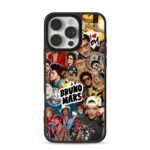 Bruno Mars music photo collage Phone Case for iPhone 11-17 & Samsung Galaxy S24-S26