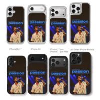 Bruno Mars performing passion Chris Brown Phone Case Black Electroplated Silver For Iphone 11 To 17