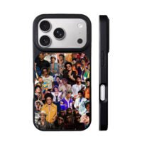 Bruno Mars photo collage iPhone 17 Pro Max Black Case