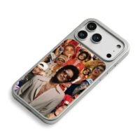 Bruno Mars photo collage iPhone 17 Pro Max Electroplated Silver Case2