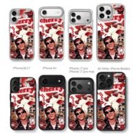 Bruno Mars red amour collage Chris Brown Phone Case Black Electroplated Silver For Iphone 11 To 17