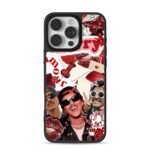 Bruno Mars red amour collage iPhone 16 Pro Max Black Case