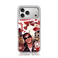 Bruno Mars red amour collage iPhone 17 Pro Max Electroplated Silver Case1