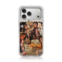 Bruno Mars Silk Sonic collage iPhone 17 Pro Max Electroplated Silver Case1