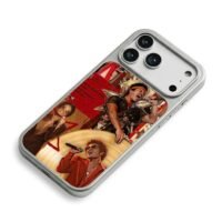 Bruno Mars singing collages iPhone 17 Pro Max Electroplated Silver Case2