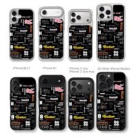 BTS ARMY song titles on black Chris Brown Phone Case Black Electroplated Silver For Iphone 11 To 17