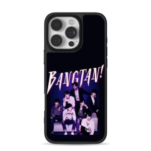 BTS Bangtan Boys retro photo iPhone 16 Pro Max Black Case