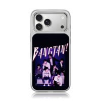 BTS Bangtan Boys retro photo iPhone 17 Pro Max Electroplated Silver Case1