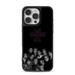 BTS Blackpink logos portraits iPhone 16 Pro Max Black Case