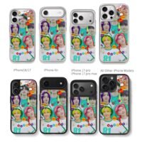 BTS Butter kpop group member collage Chris Brown Phone Case Black Electroplated Silver For Iphone 11 To 17