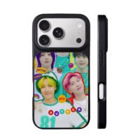 BTS Butter kpop group member collage iPhone 17 Pro Max Black Case