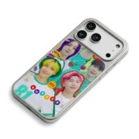 BTS Butter kpop group member collage iPhone 17 Pro Max Electroplated Silver Case2