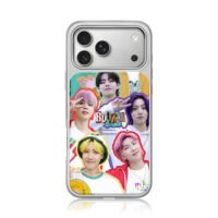BTS Butter kpop member collage iPhone 17 Pro Max Electroplated Silver Case1