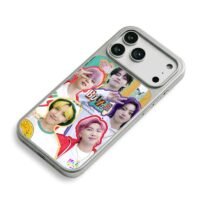 BTS Butter kpop member collage iPhone 17 Pro Max Electroplated Silver Case2