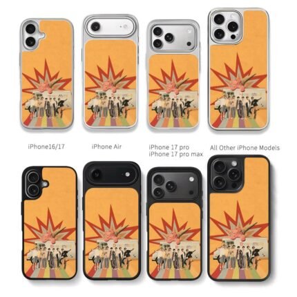 BTS Dynamite icecream van art Chris Brown Phone Case Black Electroplated Silver For Iphone 11 To 17