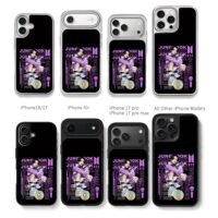 BTS Jungkook purple singer art Chris Brown Phone Case Black Electroplated Silver For Iphone 11 To 17