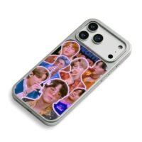 BTS kpop stage sticker collage iPhone 17 Pro Max Electroplated Silver Case2