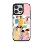 BTS members macaron collage iPhone 16 Pro Max Black Case