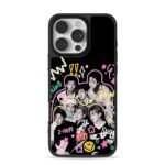 BTS OT7 colorful name graffiti Phone Case for iPhone 11-17 & Samsung Galaxy S24-S26