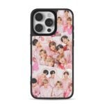 BTS pink group with My Melody iPhone 16 Pro Max Black Case