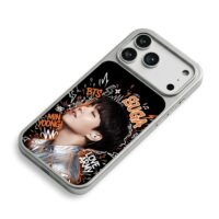 BTS Suga Min Yoongi Love Army iPhone 17 Pro Max Electroplated Silver Case2