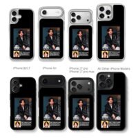 BTS V Kim Taehyung poster Chris Brown Phone Case Black Electroplated Silver For Iphone 11 To 17