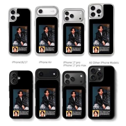 BTS V Kim Taehyung poster Chris Brown Phone Case Black Electroplated Silver For Iphone 11 To 17