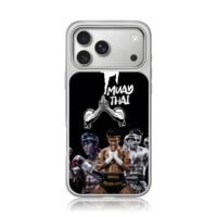 Buakaw Muay Thai fighters wai iPhone 17 Pro Max Electroplated Silver Case1