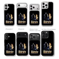 Bucky Avengers Infinity War Chris Brown Phone Case Black Electroplated Silver For Iphone 11 To 17