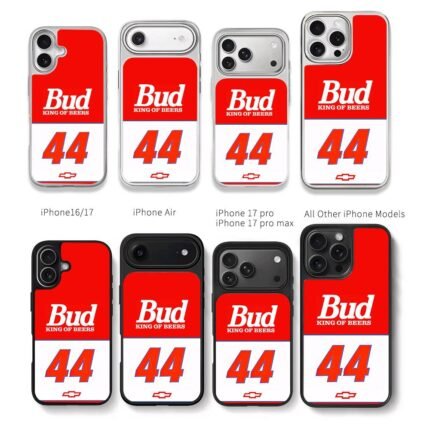 Bud King of Beers 44 Chevy Chris Brown Phone Case Black Electroplated Silver For Iphone 11 To 17