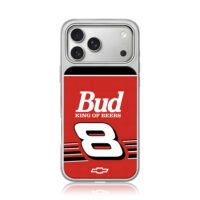 Bud King of Beers 8 racing Chevy logo iPhone 17 Pro Max Electroplated Silver Case1