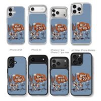 Bugs Bunny Whats Up Doc carrot Chris Brown Phone Case Black Electroplated Silver For Iphone 11 To 17