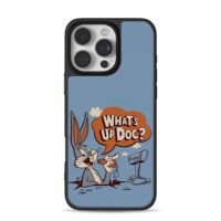 Bugs Bunny Whats Up Doc carrot iPhone 16 Pro Max Black Case