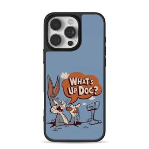 Bugs Bunny Whats Up Doc carrot iPhone 16 Pro Max Black Case