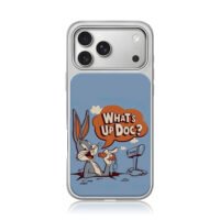 Bugs Bunny Whats Up Doc carrot iPhone 17 Pro Max Electroplated Silver Case1
