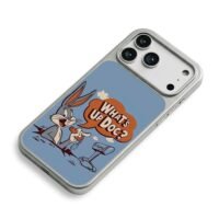 Bugs Bunny Whats Up Doc carrot iPhone 17 Pro Max Electroplated Silver Case2