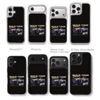 Build Your Dream 666 tuned JDM car Chris Brown Phone Case Black Electroplated Silver For Iphone 11 To 17