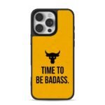 Bull Head Time To Be Badass iPhone 16 Pro Max Black Case