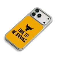 Bull Head Time To Be Badass iPhone 17 Pro Max Electroplated Silver Case2