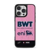 BWT Eni Pink F1 Livery With Pierre iPhone 16 Pro Max Black Case