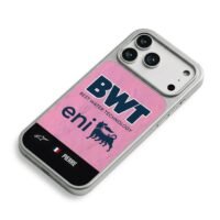 BWT Eni Pink F1 Livery With Pierre iPhone 17 Pro Max Electroplated Silver Case2