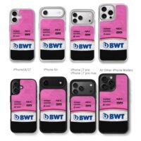 BWT Sahara F1 livery logos Chris Brown Phone Case Black Electroplated Silver For Iphone 11 To 17