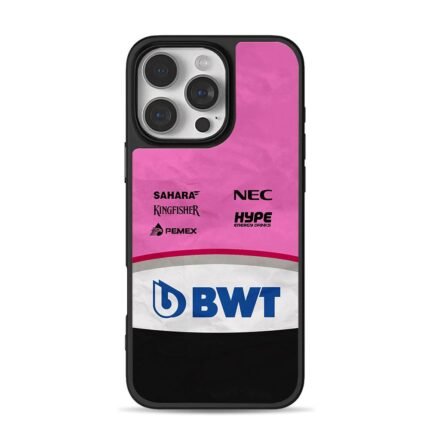 BWT Sahara F1 livery logos iPhone 16 Pro Max Black Case