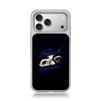 By Smooth Operator masked eyes iPhone 17 Pro Max Electroplated Silver Case1