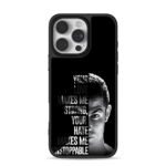 C Ronaldo half face with quote iPhone 16 Pro Max Black Case